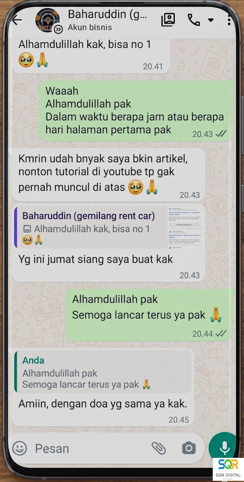 Bukti Rental Mobil